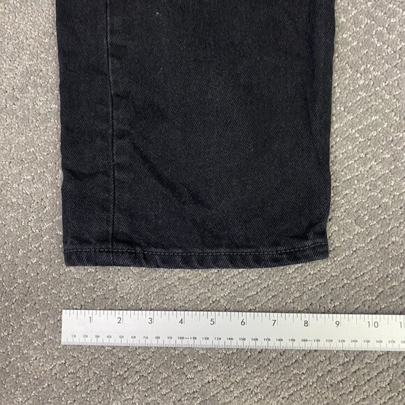 Levi's 505 Regular Leg Fit Straight Jeans Men's 38 x 30 Fit 36.5 x 29 Black 0260 - Picture 12 of 14